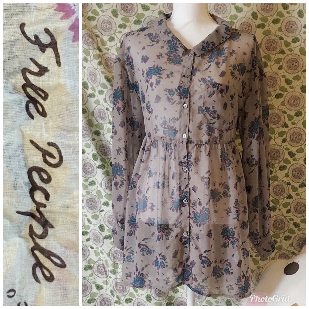 Free People Sheer tunic